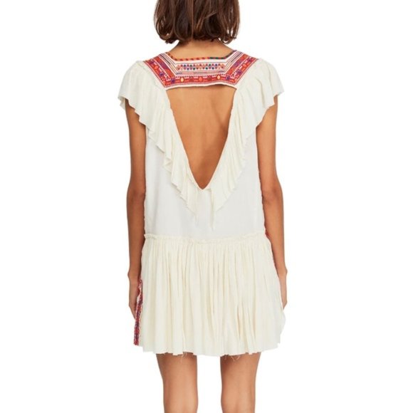 Free People Day Glow Mini Dress. M,L . 100% Cotton - Picture 2 of 8